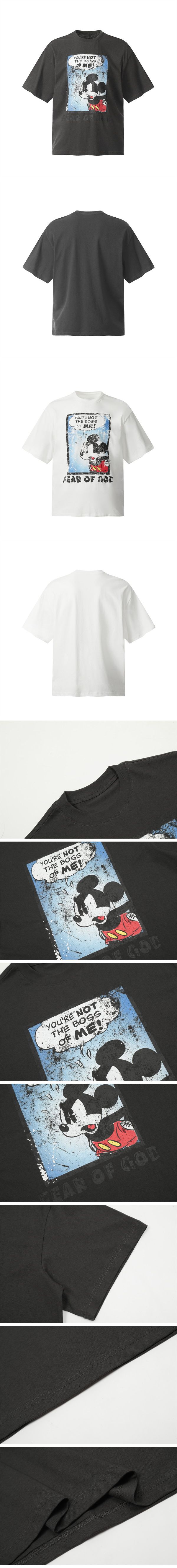 Fear of God Mickey Mouse Not Me Design Tee フィアオブゴッド ミッキーマウス ノット ミー デザイン Tシャツ