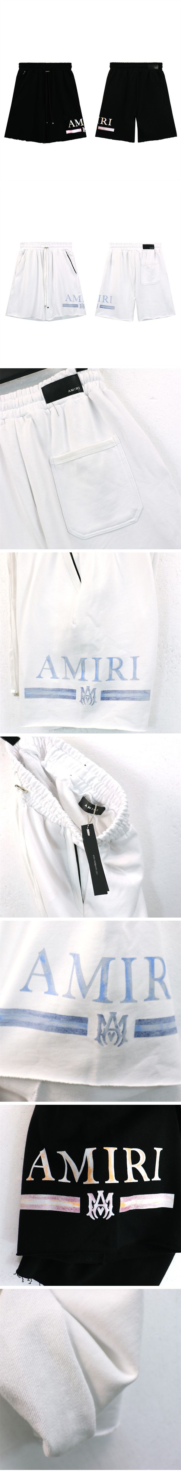 Amiri Ma Watercolor Bar Shorts アミリ マ ウォーターカラー バー ショーツ