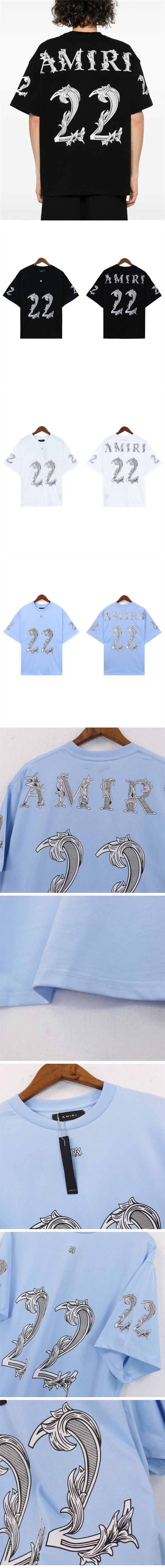 Amiri No.22 Logo Print Tee アミリ ナンバー22 ロゴ プリント Tシャツ