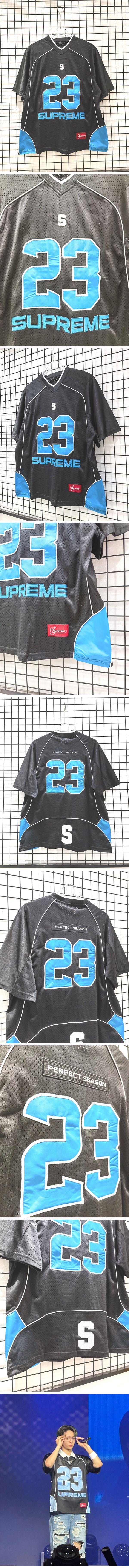 Supreme Perfect Season Football Jersey Tee シュプリーム パーフェクト シーズン フットボール ジャージ Tシャツ ブラック