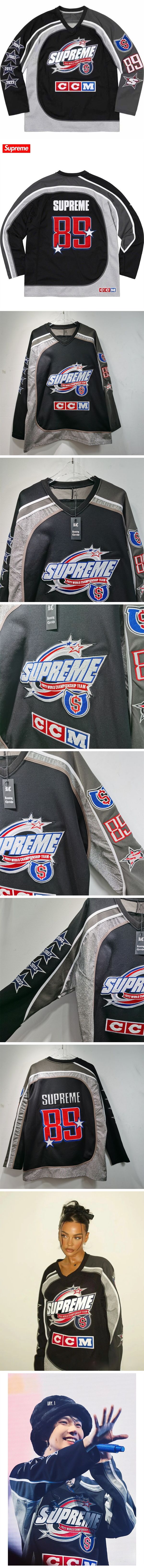 Supreme CCM All Stars Hockey L/S Tee シュプリーム CCM オールスター ホッケー L/S Tee ブラック