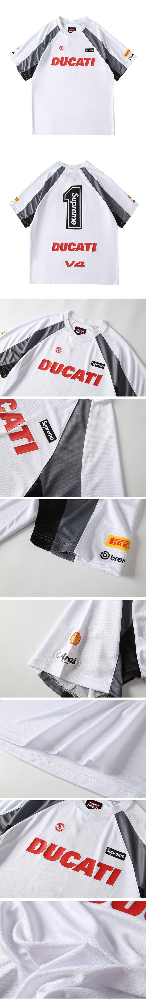 Supreme x Ducati Soccer Jersey White シュプリーム x デュカティ サッカー ジャージ Tシャツ ホワイト