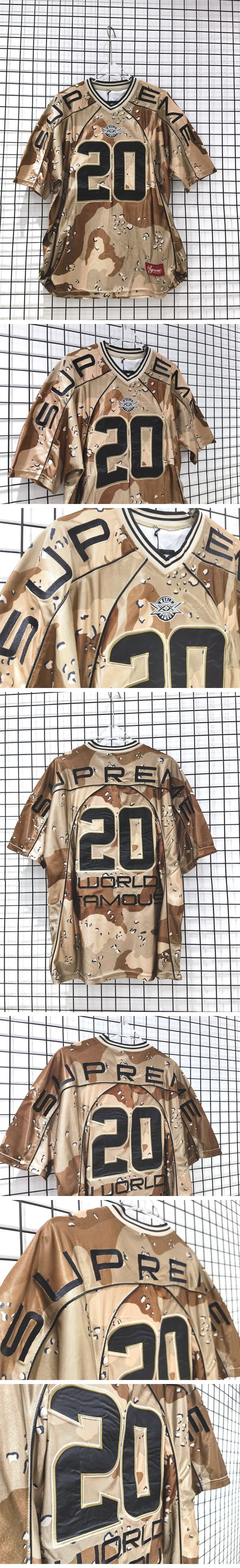 Supreme 20FW paneled Football Jersey Camo シュプリーム 20FW パネルド フットボール ジャージ カモ