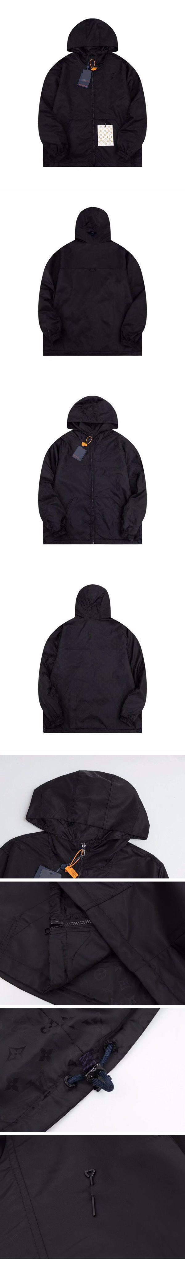 Louis Vuitton Monogram Reversible Zip-Up Nylon Jacket ルイヴィトン モノグラム リバーシブル ジップアップ ナイロン ジャケット ブラック