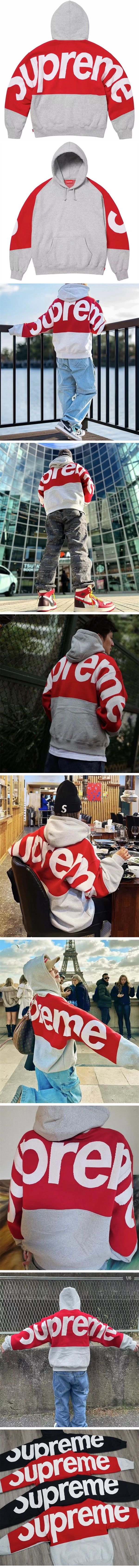 Supreme 23FW Big Logo Hoodie シュプリーム 23FW ビッグロゴ パーカー グレー