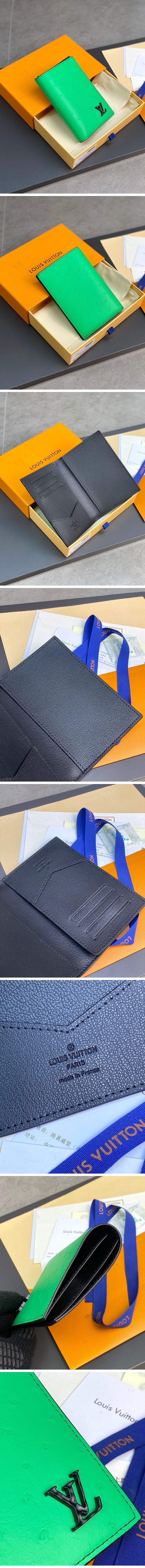 Louis Vuitton ostrich braza Card Case ルイヴィトン オーストリッチ ブラザ カードケース グリーン