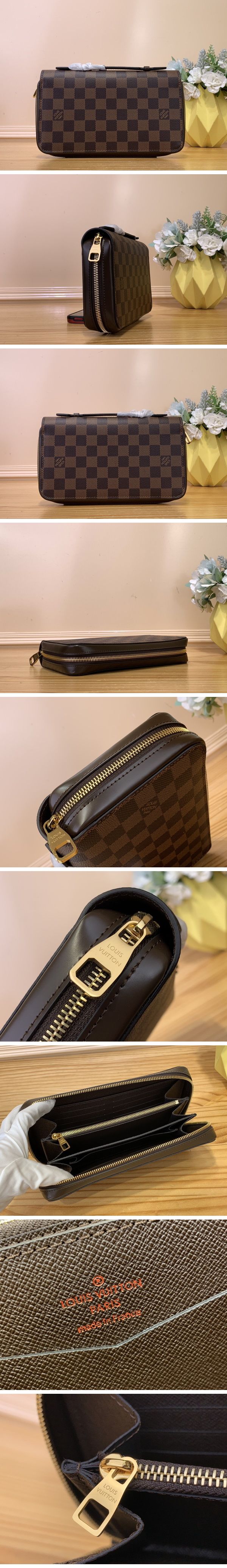 Louis Vuitton Damier Macassar Zippy Brown XL ルイヴィトン ダミエ マカサー ジッピーXL ブラウン