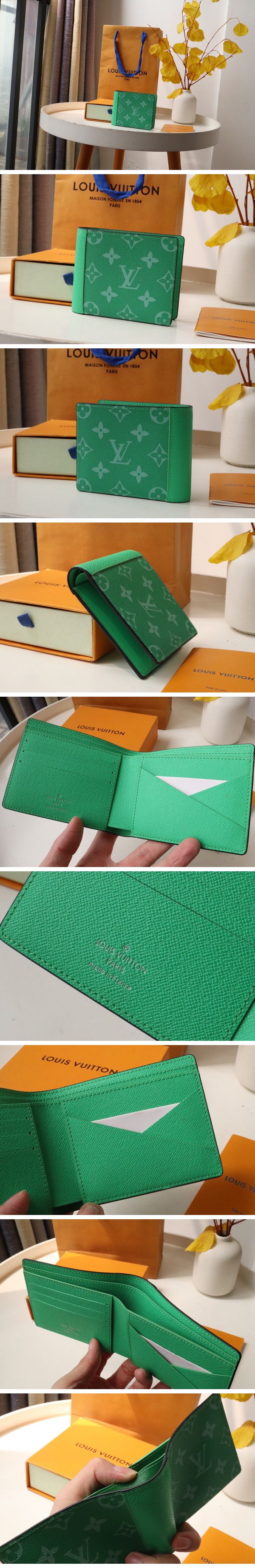 Louis Vuitton Monogram Porte Feuille Multiple Wallet Vert ルイ ヴィトン モノグラム ミュルティプル ウォレット ヴェール 二つ折り財布