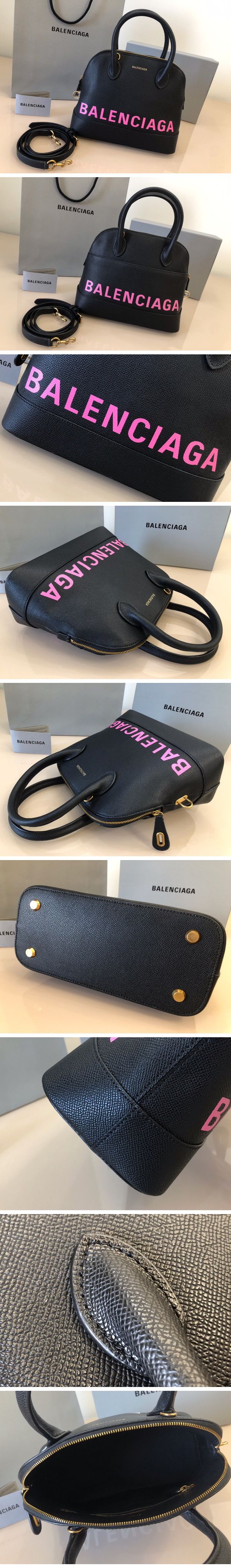 Balenciaga Ville Tote Bag バレンシアガ ヴィル トートバッグ ブラックピンク