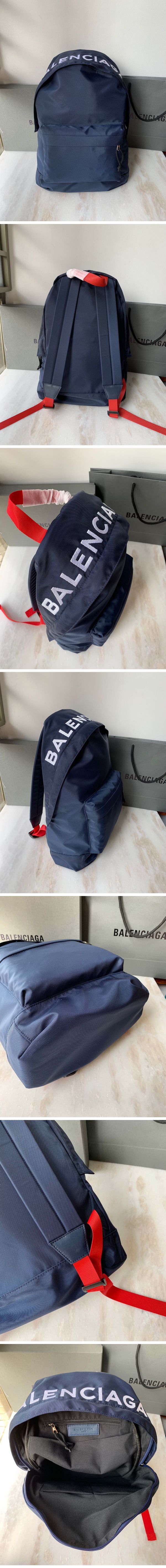 Balenciaga Wheel Logo Backpac Navy バレンシアガ ホイール ロゴ バックパック ネイビー