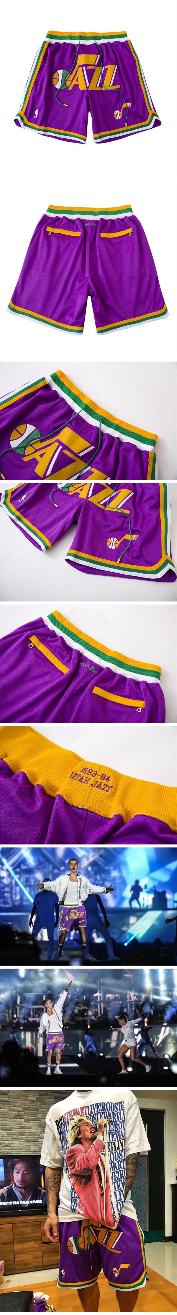 Just Don NBA Utah Jazz Bascket Ball Shorts ジャスト ドン NBA ユタ ジャズ バスケットボール ショーツ