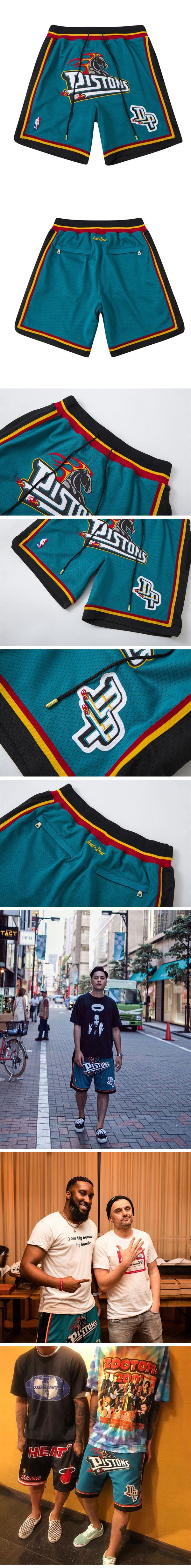 Just Don NBA Detroit Pistons Bascket Ball Shorts ジャスト ドン NBA デトロイト ピストンズ バスケットボール ショーツ