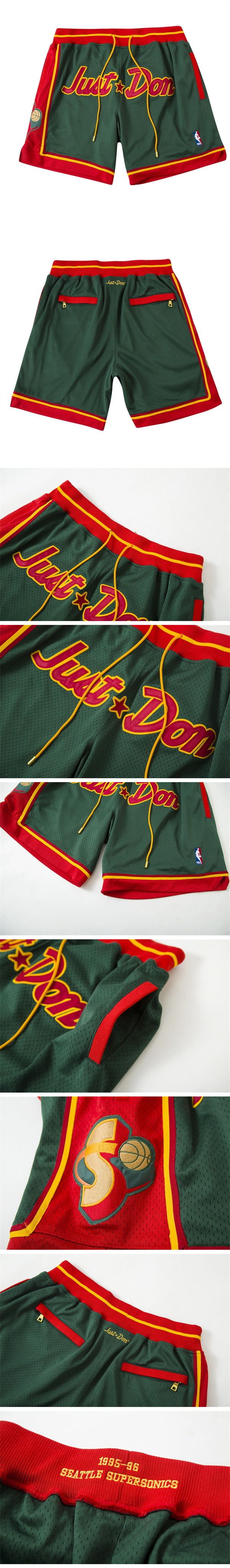 Just Don NBA Seattle Supersonics Bascket Ball Shorts ジャスト ドン NBA シアトル スーパーソニックス バスケットボール ショーツ