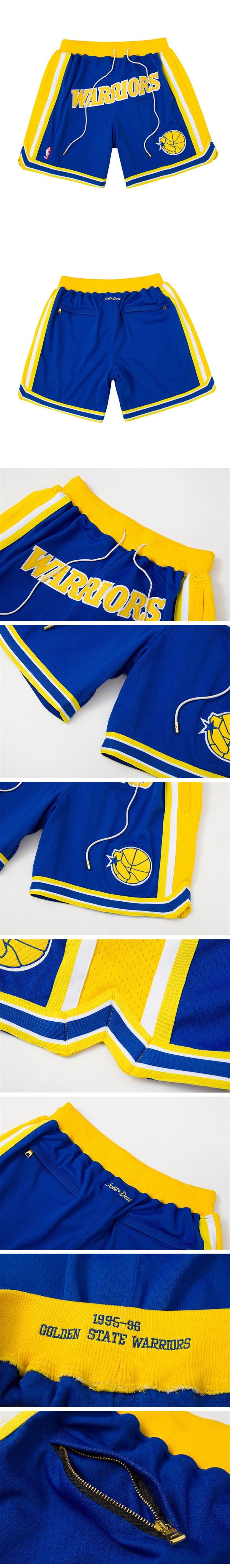 Just Don NBA Golden State Warriors Bascket Ball Shorts ジャスト ドン NBA ゴールデンステート ウォリアーズ バスケットボール ショーツ