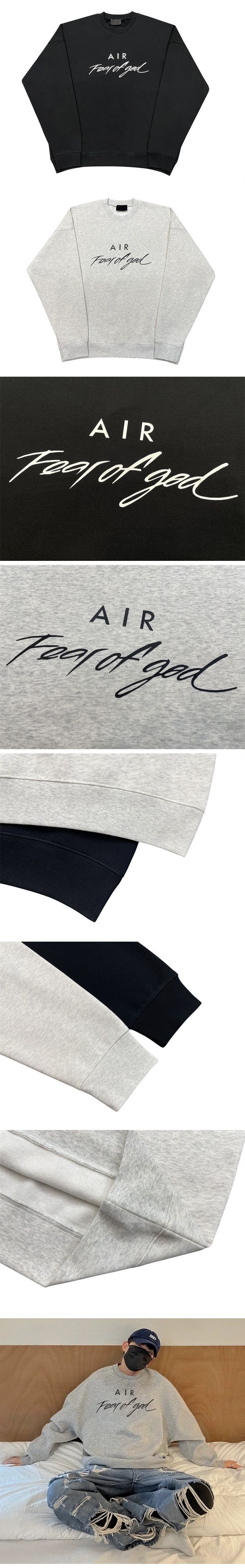 Fear of God x Nike Air Crewneck Sweat Shirts フィアオブゴッド x ナイキ AIR クルーネック スウェット