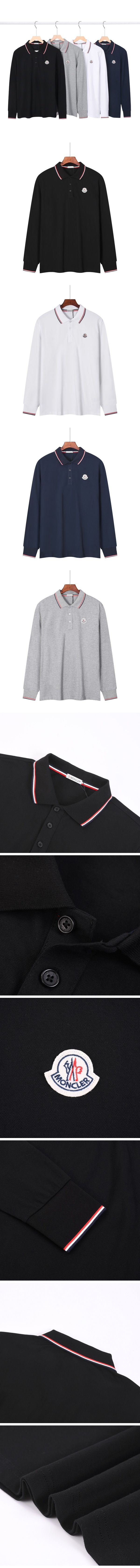 Moncler L/S Polo Shirt モンクレール ロングスリーブ ポロシャツ