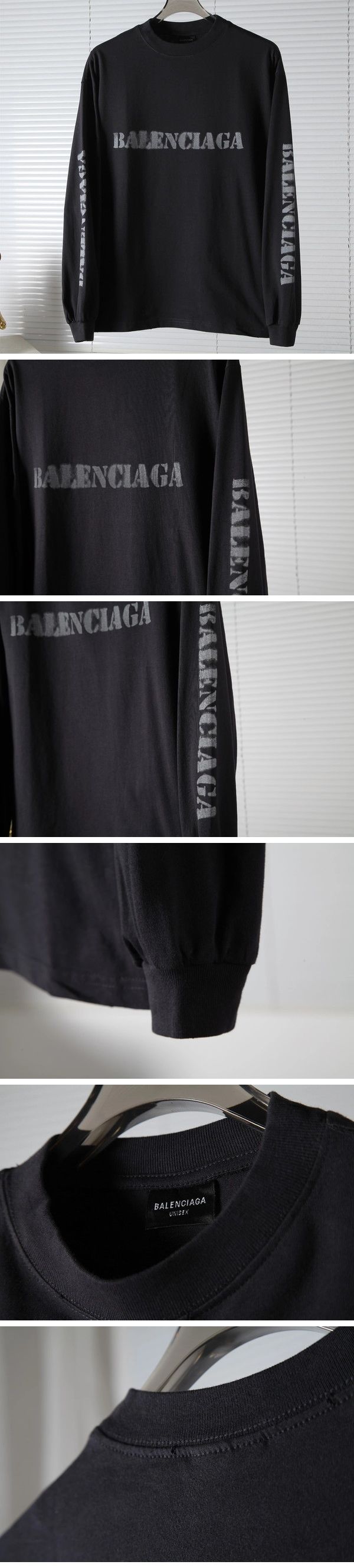 Balenciaga Blurred Logo L/S Tee バレンシアガ ブラーロゴ ロングスリーブ Tシャツ ロンT