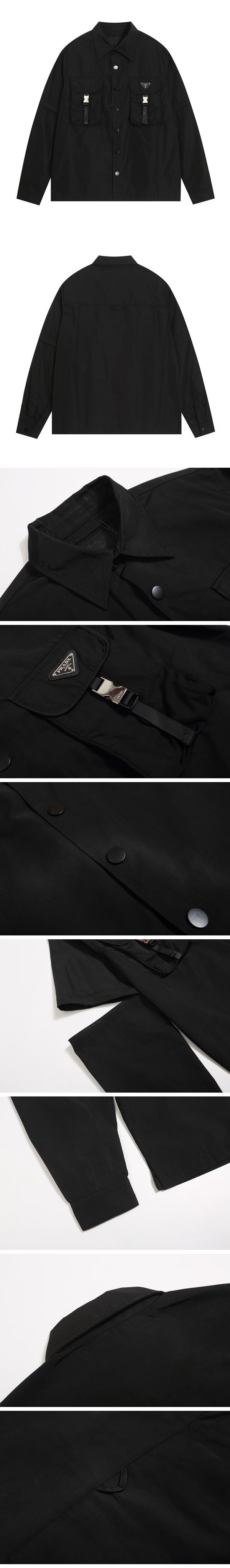 Prada Re-Nylon Belt Pocket Shirts Jacket プラダ リナイロン ベルトポケット シャツジャケット