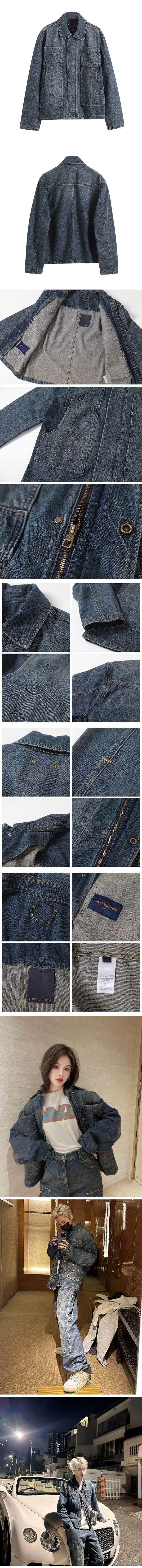 Louis Vuitton Monogram Zip-Up Denim Jacket ルイヴィトン モノグラム ジップアップ デニム ジャケット