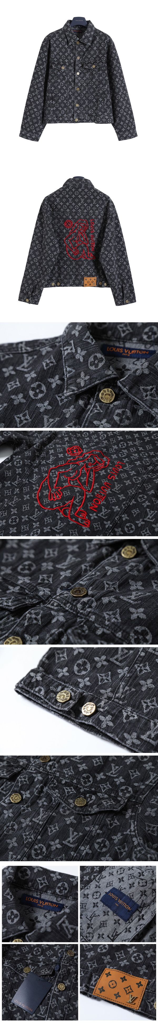 Louis Vuitton Monogram Embroidery Denim Jacket ルイヴィトン モノグラム エンブロイダリー デニム ジャケット