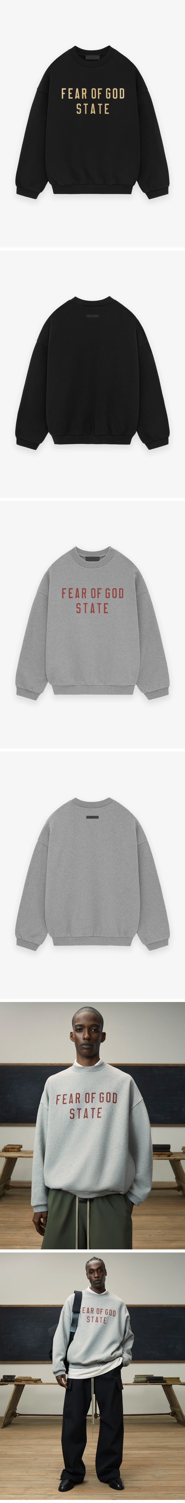 Fear of God Essentials 24FW State Logo Sweat Shirt フィアオブゴッド ステート ロゴ スウェット