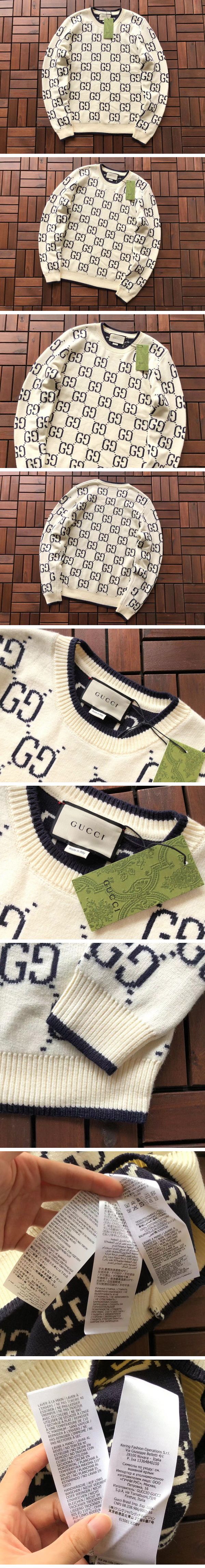 Gucci GG White Knit グッチ GG ホワイト ニット