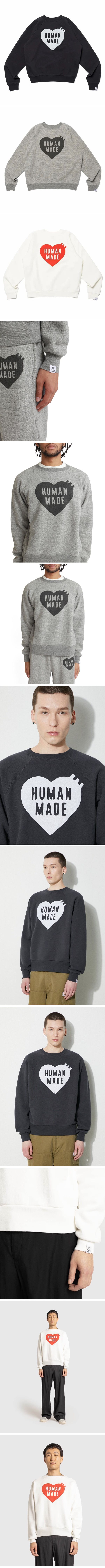 Human Made Heart Logo Sweat Shirts ヒューマンメイド ハートロゴ スウェット