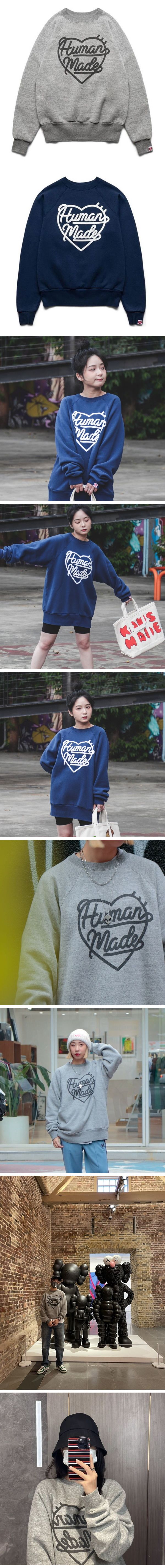 Human Made Heart Logo Sweat Shirts ヒューマンメイド ハートロゴ スウェット