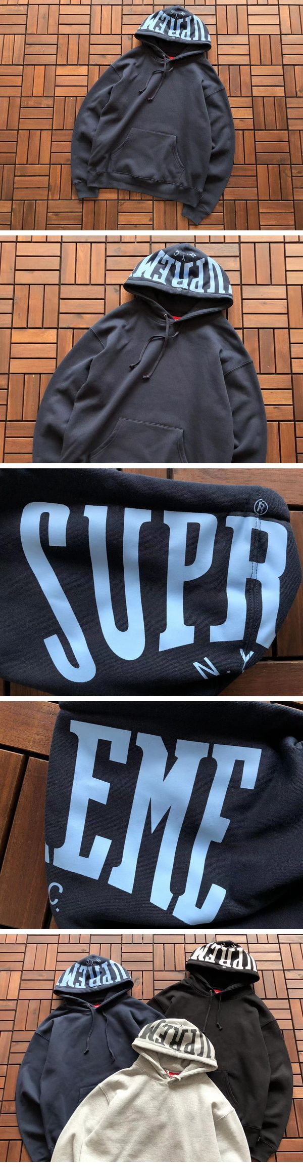 Supreme 24SS Warm Up Hooded Sweatshirt Navy シュプリーム 24SS ウォームアップ フーデッド スウェット ネイビー