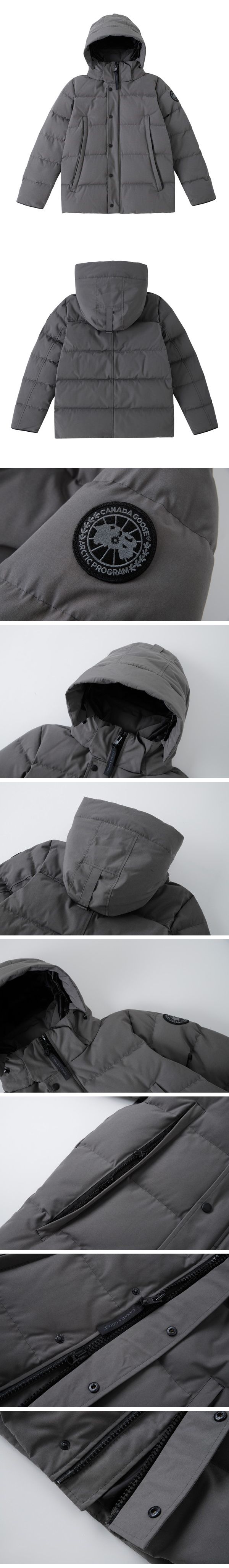 Canada Goose Wyndham Black Badge Down Jacket カナダグース ウィンダム ブラック バッジ ダウンジャケット グレー