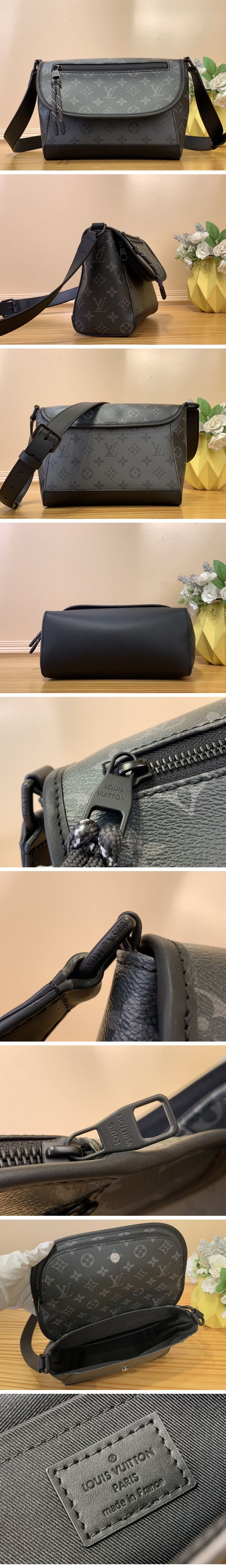 Louis Vuitton Pulse Messenger Monogram Eclipse Shoulder Bag M12681 ルイヴィトン パルス メッセンジャー モノグラム エクリプス ショルダーバッグ