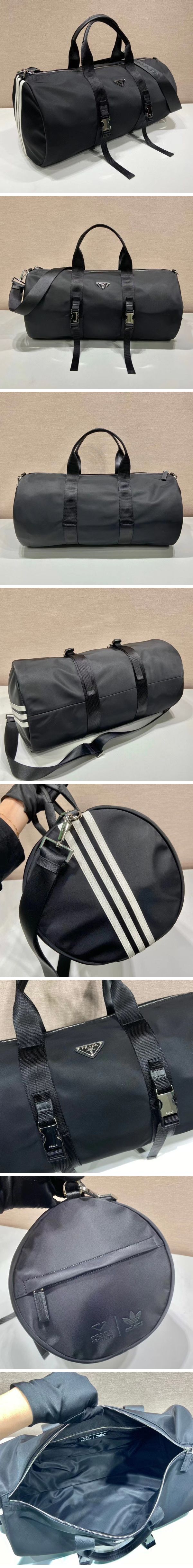 Prada Re-Nylon Saffiano Leather Duffle Bag 2VC015 プラダ リ ナイロン サフィアーノレザー ダッフルバッグ