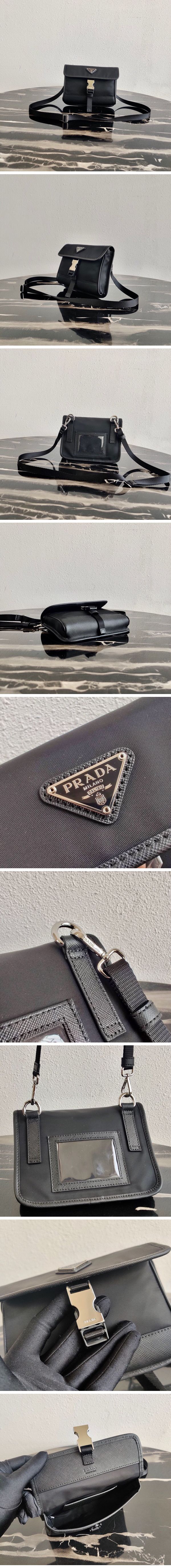 Prada Re-Nylon And Saffiano Shoulder Bag 2ZH108 プラダ リ ナイロン アンド サフィアーノ ショルダーバッグ