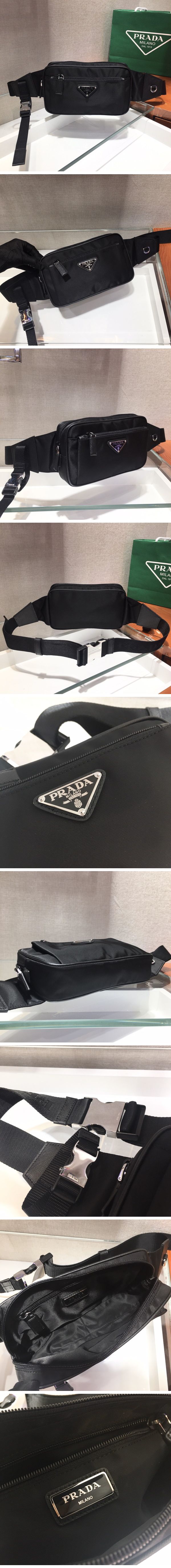 Prada Re-Nylon And Saffiano Body Bag 2VL977 プラダ リ ナイロン アンド サフィアーノ ボディーバッグ