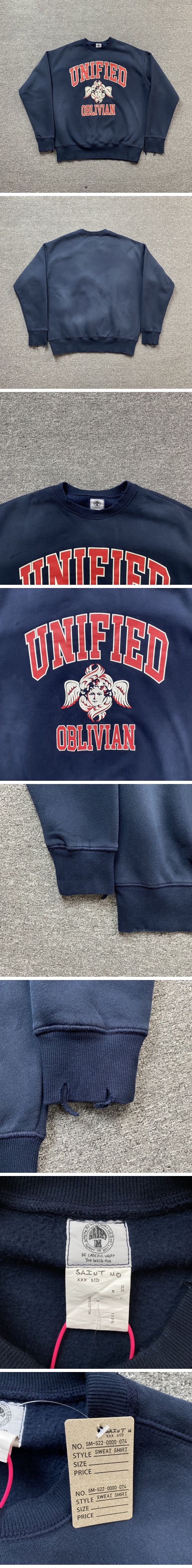 SAINT Mxxxxxx Unified Oblivian Crewneck Sweat セントマイケル ユーニファイド オブリビアン クールネック スウェットシャツ