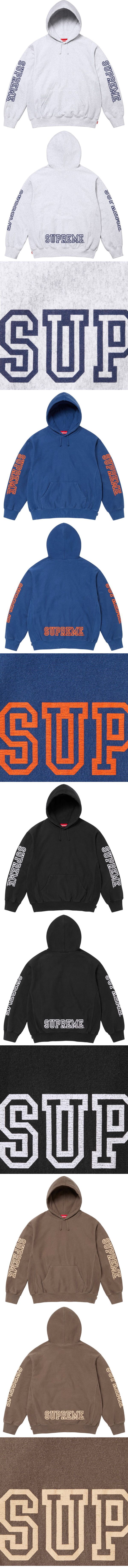 Supreme 24FW Collegiate Sleeve Hooded Sweatshirt シュプリーム 24FW カレッジ フーデッド スウェットシャツ