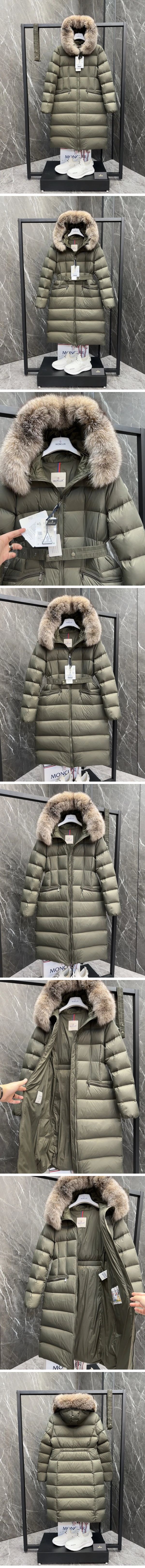 Moncler Boedic Ladies Long Down Jacket Khaki モンクレール ボエディック レディース ロングダウンジャケット カーキ