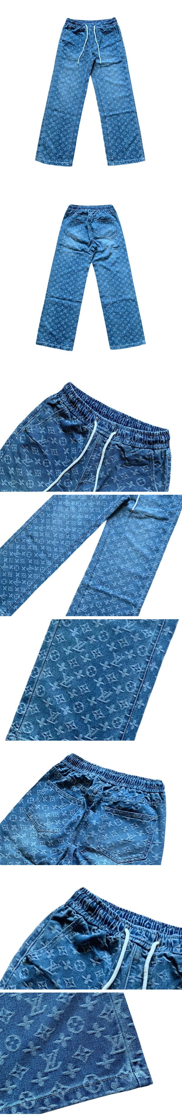 Louis Vuitton Monogram Cotton Easy Pants Washed Blue ルイヴィトン モノグラム コットン イージー パンツ ウォッシュド ブルー