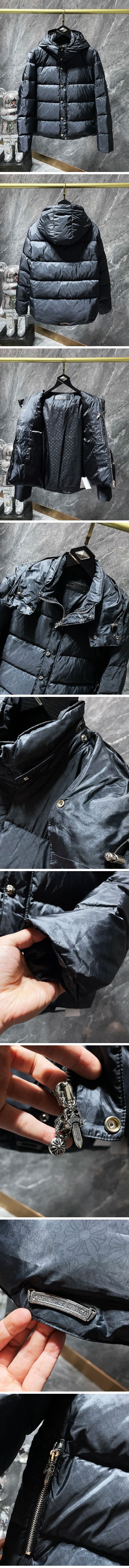 Chrome Hearts Dagger Down Jacket クロムハーツ ダガー ジップ ダウン ジャケット ブラック