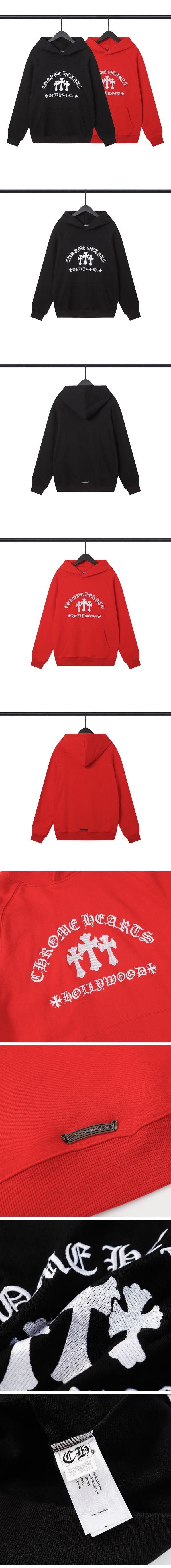 Chrome Hearts Y NOT Cemetery Cross Pullover Hoodie クロムハーツ ワイノットセメタリー クロス パーカー