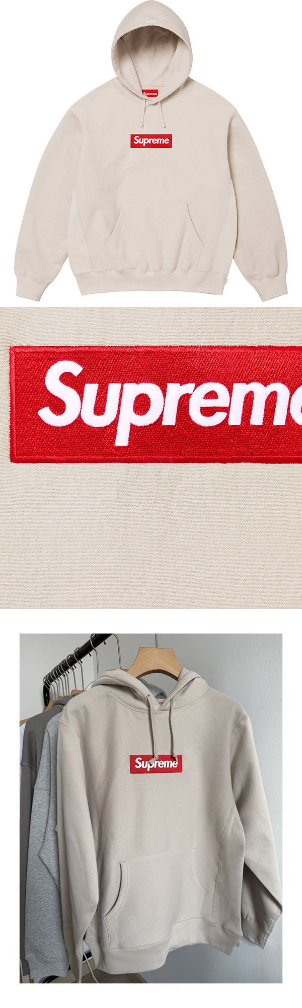 Supreme 24FW Box Logo Hooded Sweatshirt Ivoly シュプリーム 24FW ボックスロゴ パーカー アイボリー