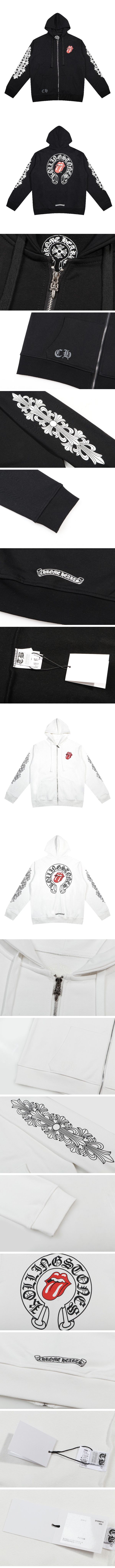 Chrome Hearts Rolling Stons Zip-Up Hoodie クロムハーツ ローリング ストン ジップアップ パーカー