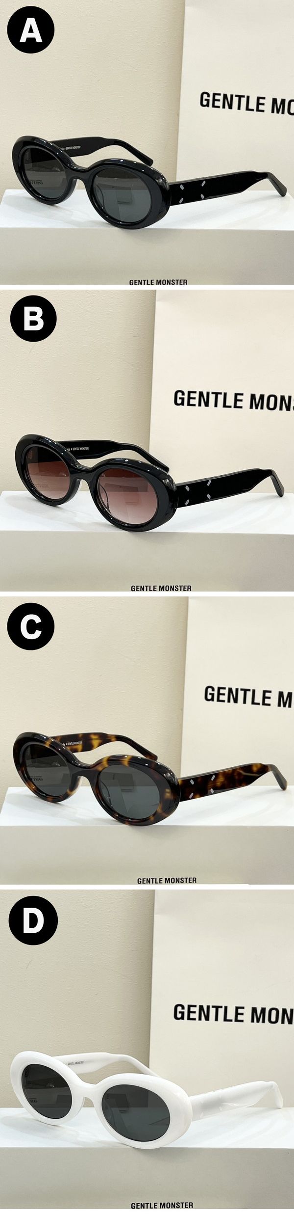 Gentle Monster x Maison Margiela MM004 01 4-types ジェントルモンスター x メゾン・マルジェラ MM004 01 サングラス 4タイプ N級