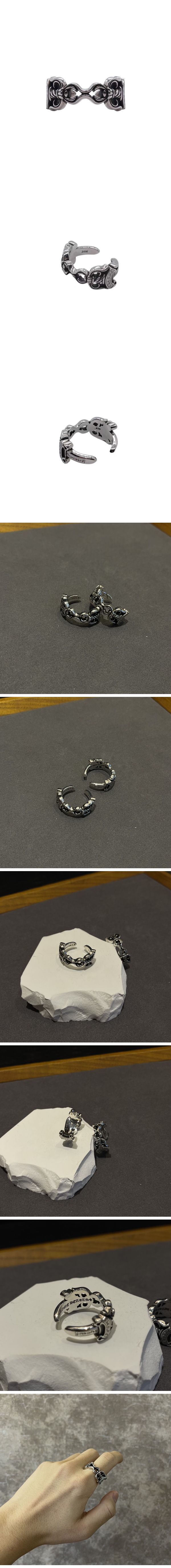N級 Chrome Hearts SV925 Double Dagger Ring クロムハーツ シルバー925 ダブル ダガー リング