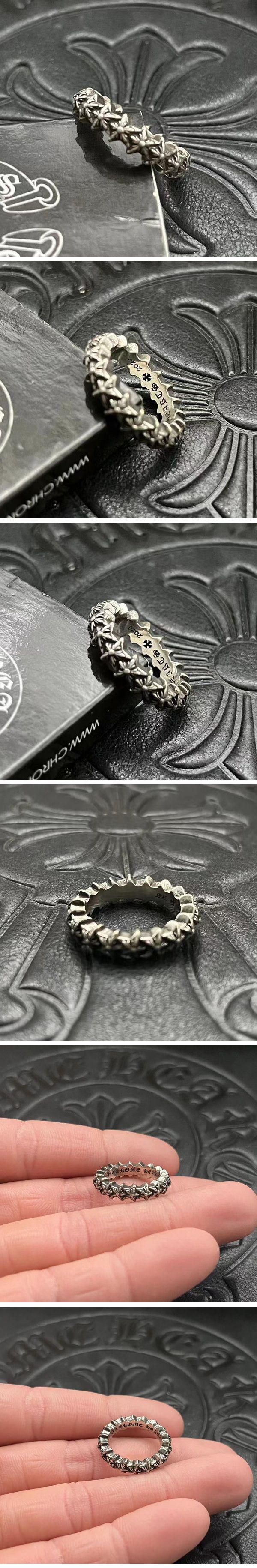 N級 Chrome Hearts SV925 Star Ring クロムハーツ シルバー925 スター リング