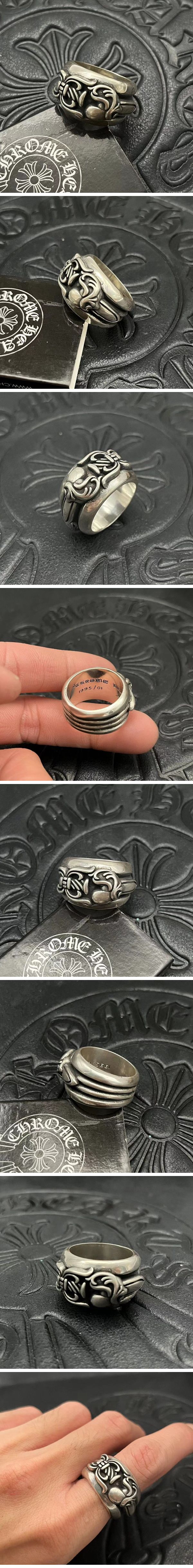 N級 Chrome Hearts SV925 Dagger Heart Ring クロムハーツ シルバー925 ダガー ハート リング