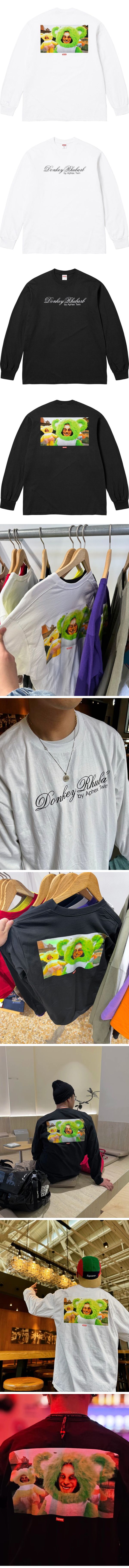 Supreme Aphex Twin Donkey Rhubard L/S Tee シュプリーム エイフェックス ツイン ドンキー ルバード L/S Tシャツ