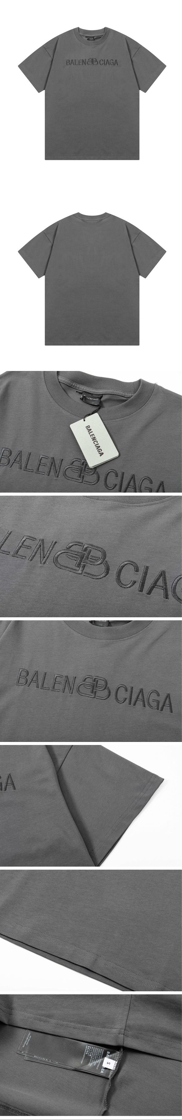 Balenciaga BB Logo Tee バレンシアガ BB ロゴ Tシャツ グレー