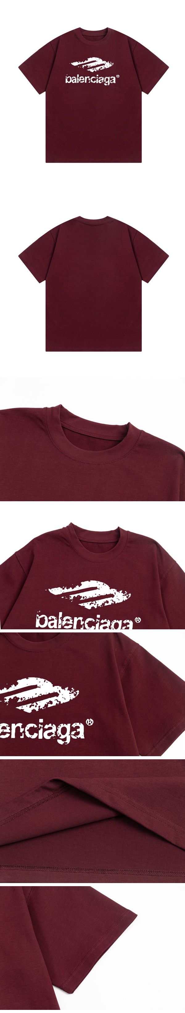 Balenciaga Vintage Logo Print Tee バレンシアガ ヴィンテージ ロゴ プリント Tシャツ ワインレッド