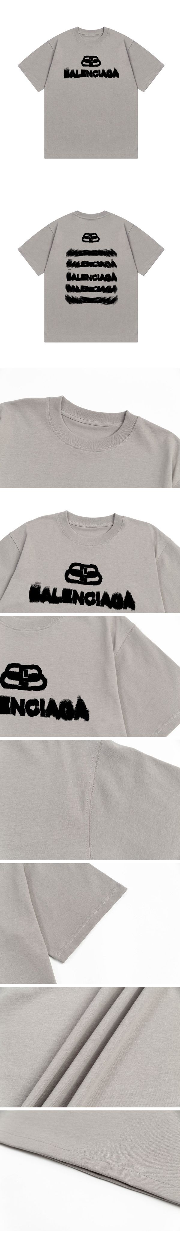 Balenciaga BB Graphic Logo Tee バレンシアガ BB グラフィック ロゴ Tシャツ グレー
